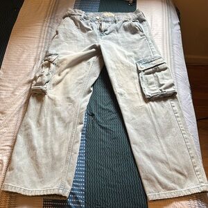 PacSun Men’s Light Blue Baggy Jeans